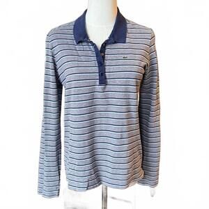 Lacoste Classic Striped Long Sleeve Polo Shirt